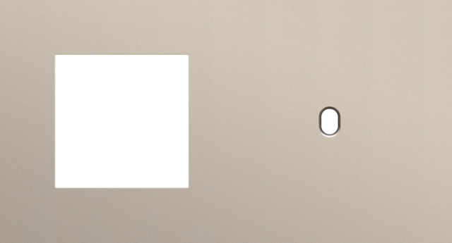 Tweevoudige afdekplaat, horizontaal 71 mm centerafstand,voor