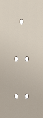 Drievoudige afdekplaat, verticaal 71 mm centerafstand, voor