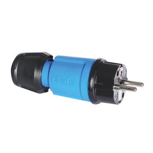 Stekker 16A 2P+BA 230V BLAUW IP44, multi-grip