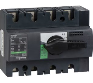 SCHAKELAAR INS 125 4P ZWARTE