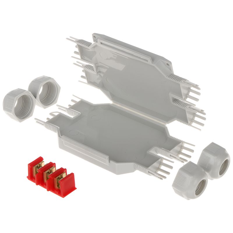 BOB4 grijze micro-verbindingsmof IP68/IP69K, 3x4 mm² (1 stuk