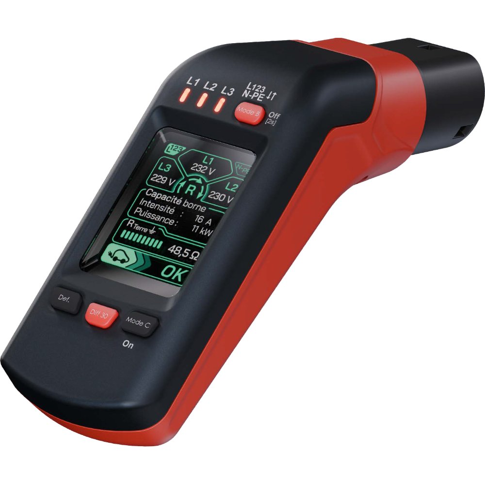 Laadpaaltester inclusief aarding- en RCD