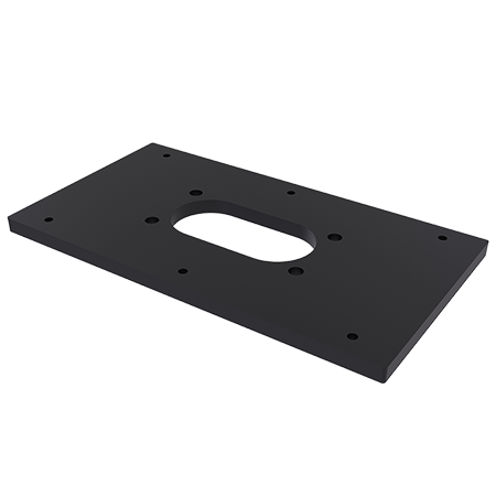 Funderingsplaat voor RVS zuil