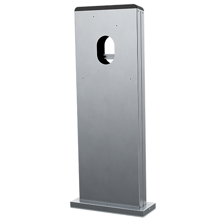 RVS zuil voor 2x AMTRON Twincharge