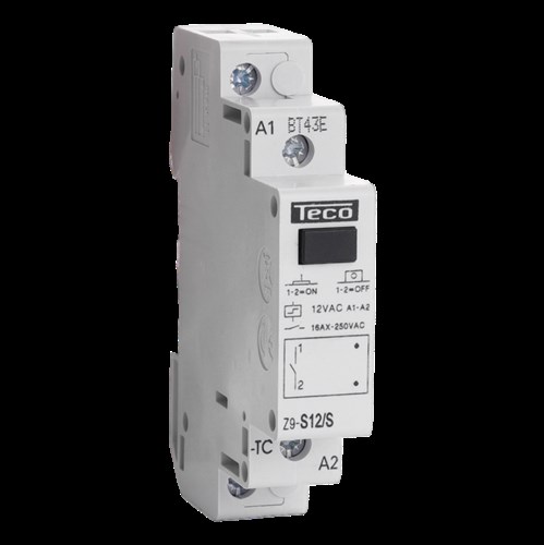 Impulsrelais Teco 12VAC 16A 1NO