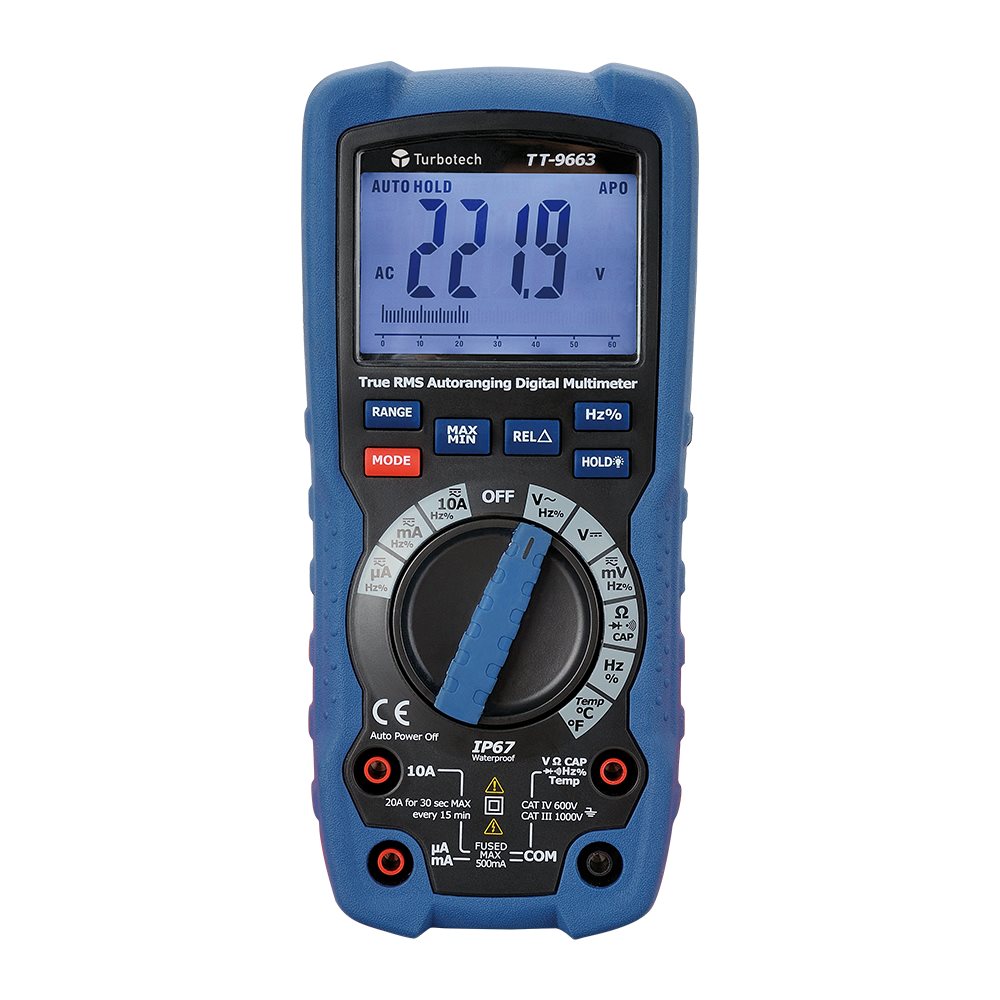 Multimeter pro 1000V/10A TRMS 600V -6000