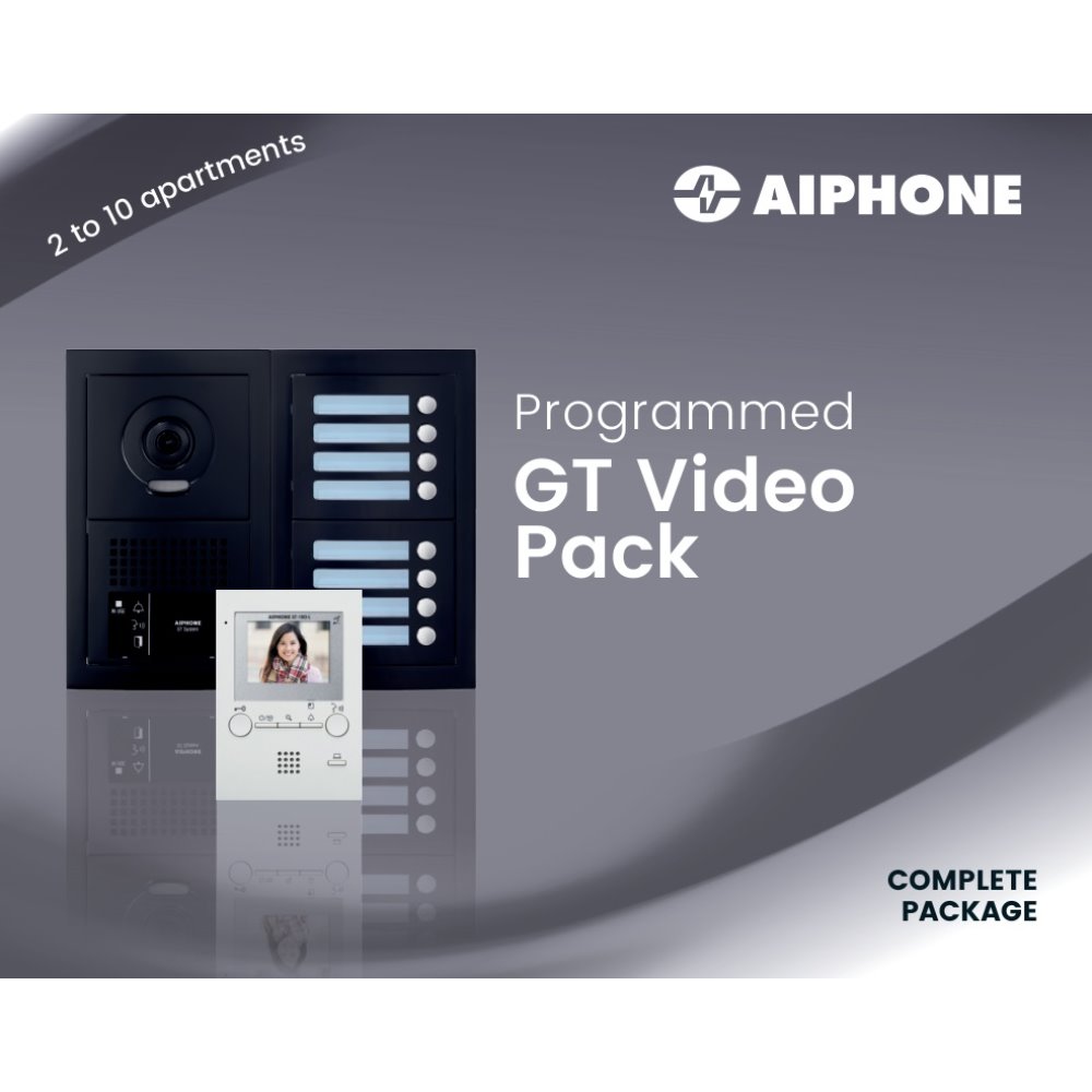 Videofoniepack voor 5 appartementen, zwa