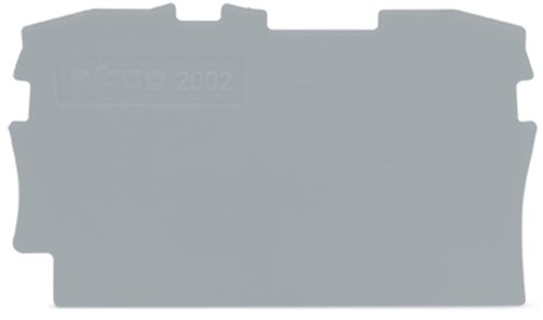 Afsluit- en tussenplaat; 0,8 mm dik; grijs