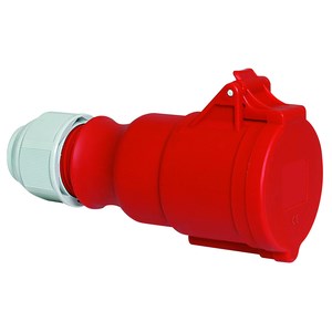 cee koppelstekker 16A 3P+N+A 400V IP44 schroefaansluiting+mu