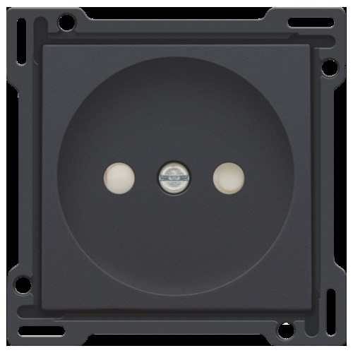 Afwerkingsset voor stopcontact zonder aarding met beschermin