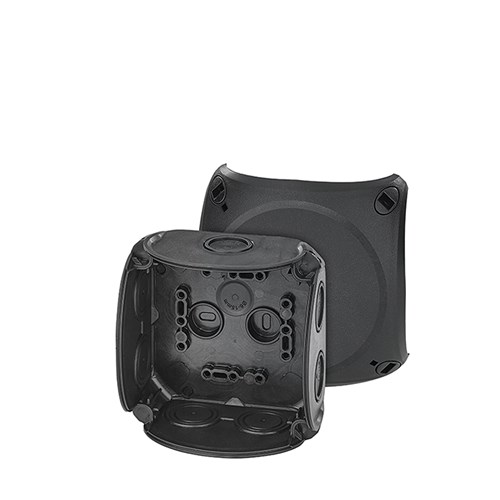 AFTAKDOOS LEEG 4mm² 104x104x70 ZWART