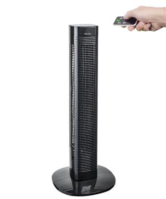 Bestron AFT80ZRC: Towerventilator met timer 8 uur en afstandsbediening, zwart, 50W - Image 2