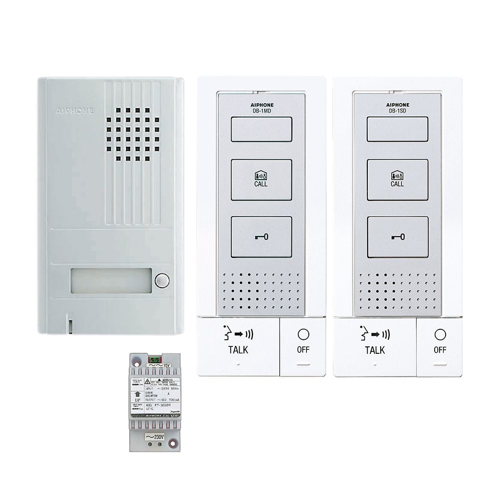 Handenvrije parlofoonkit met 2 binnenpos