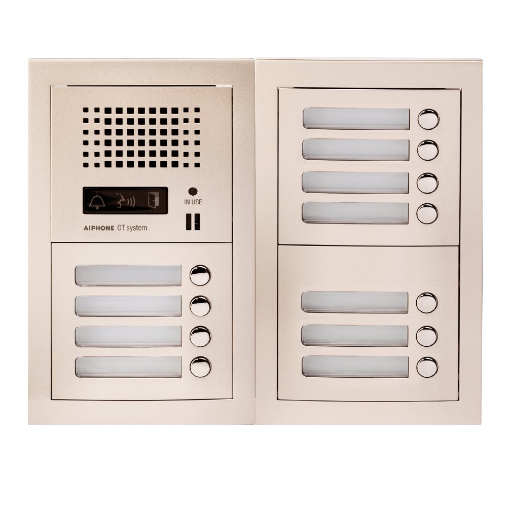 Aiphone GTA11: Samengestelde GT audio-deurpost met 11 drukknoppen - A01007901