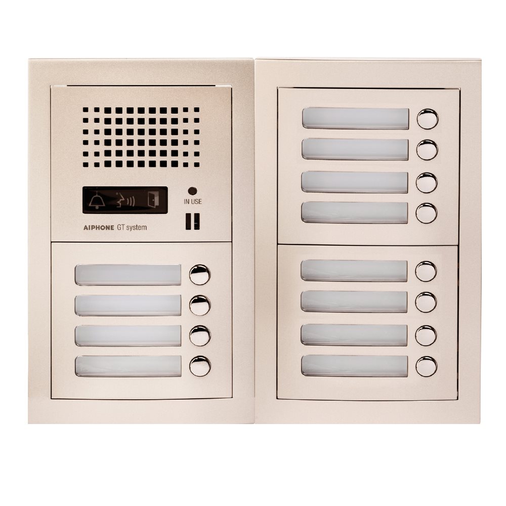 Aiphone GTA12: Samengestelde GT audio-deurpost met 12 drukknoppen - A01007902