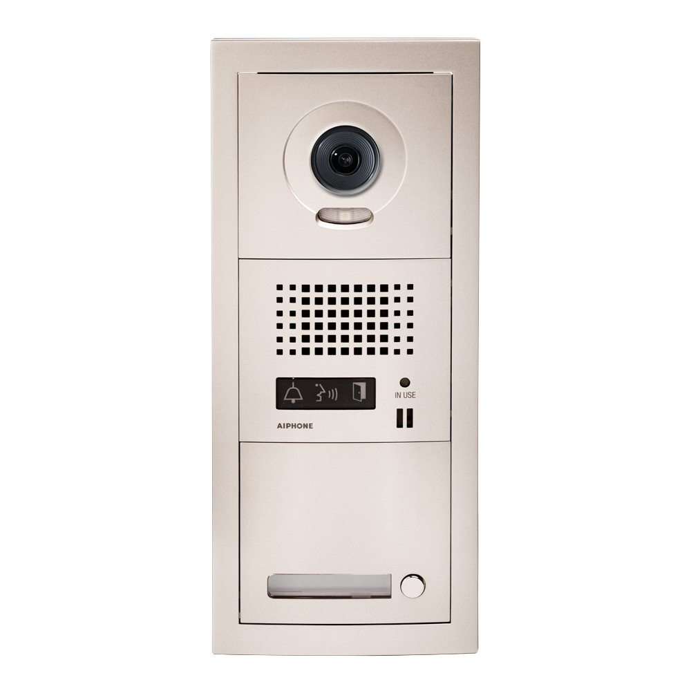 Aiphone GTV1: Samengestelde GT video-deurpost met 1 drukknop - A01007915