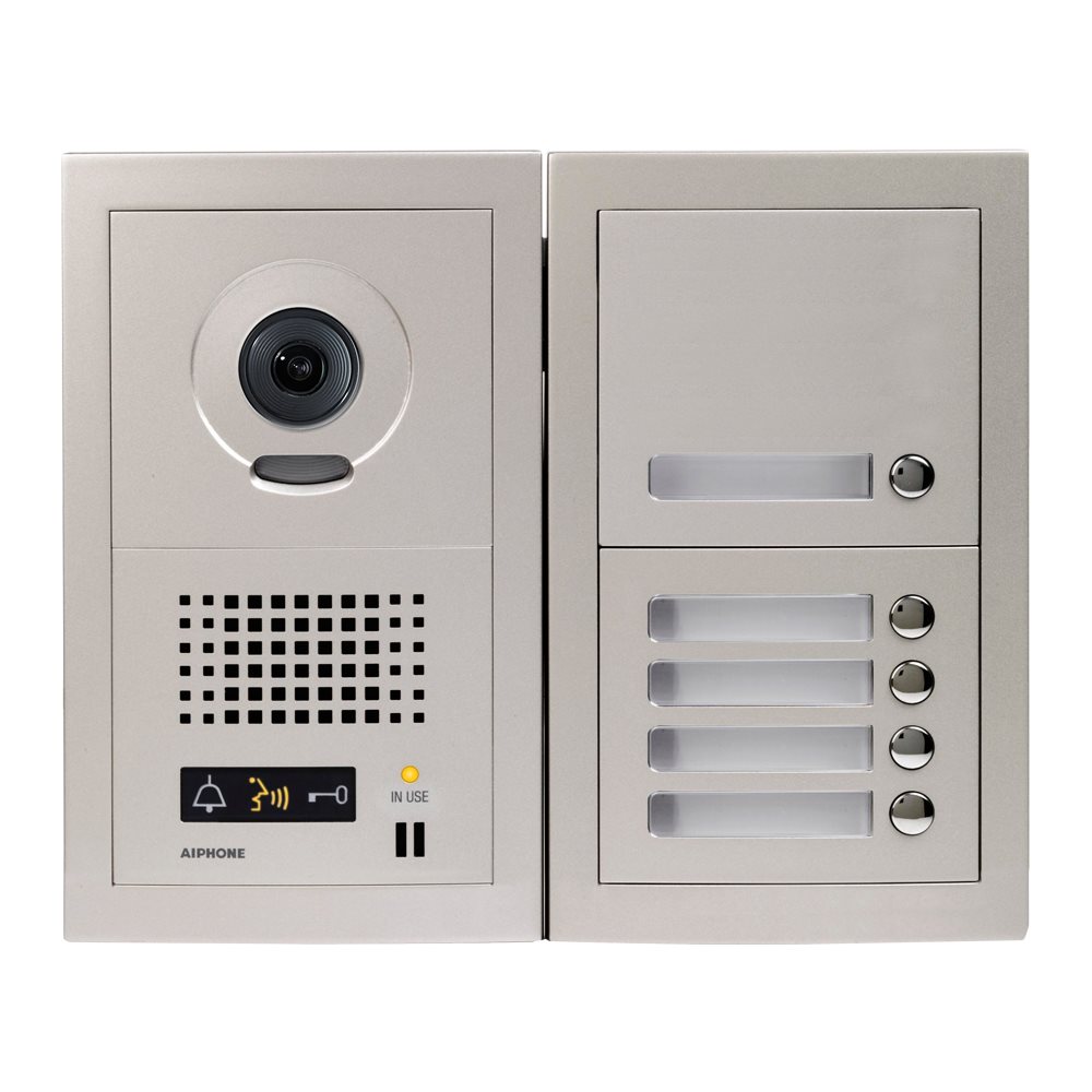Aiphone GTV5: Samengestelde GT video-deurpost met 5 drukknoppen - A01007919
