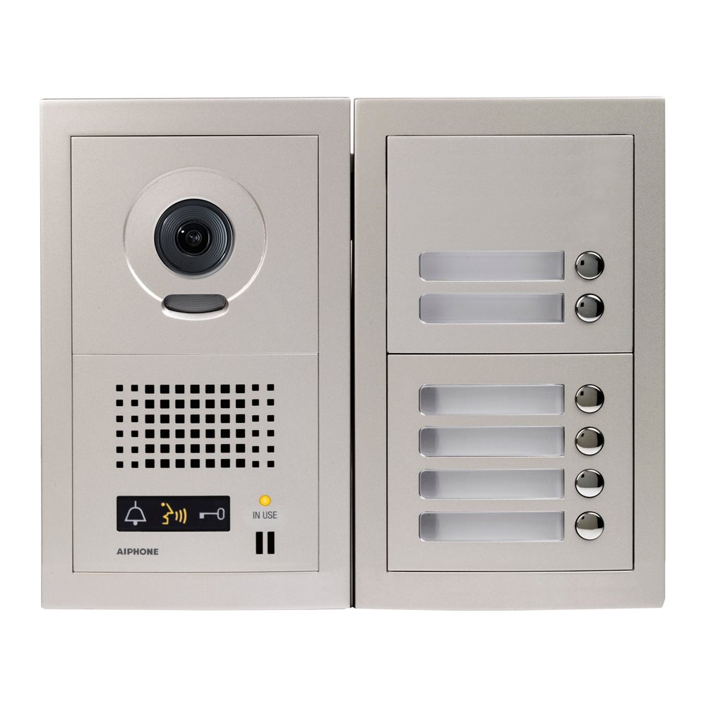 Aiphone GTV6: Samengestelde GT video-deurpost met 6 drukknoppen - A01007920