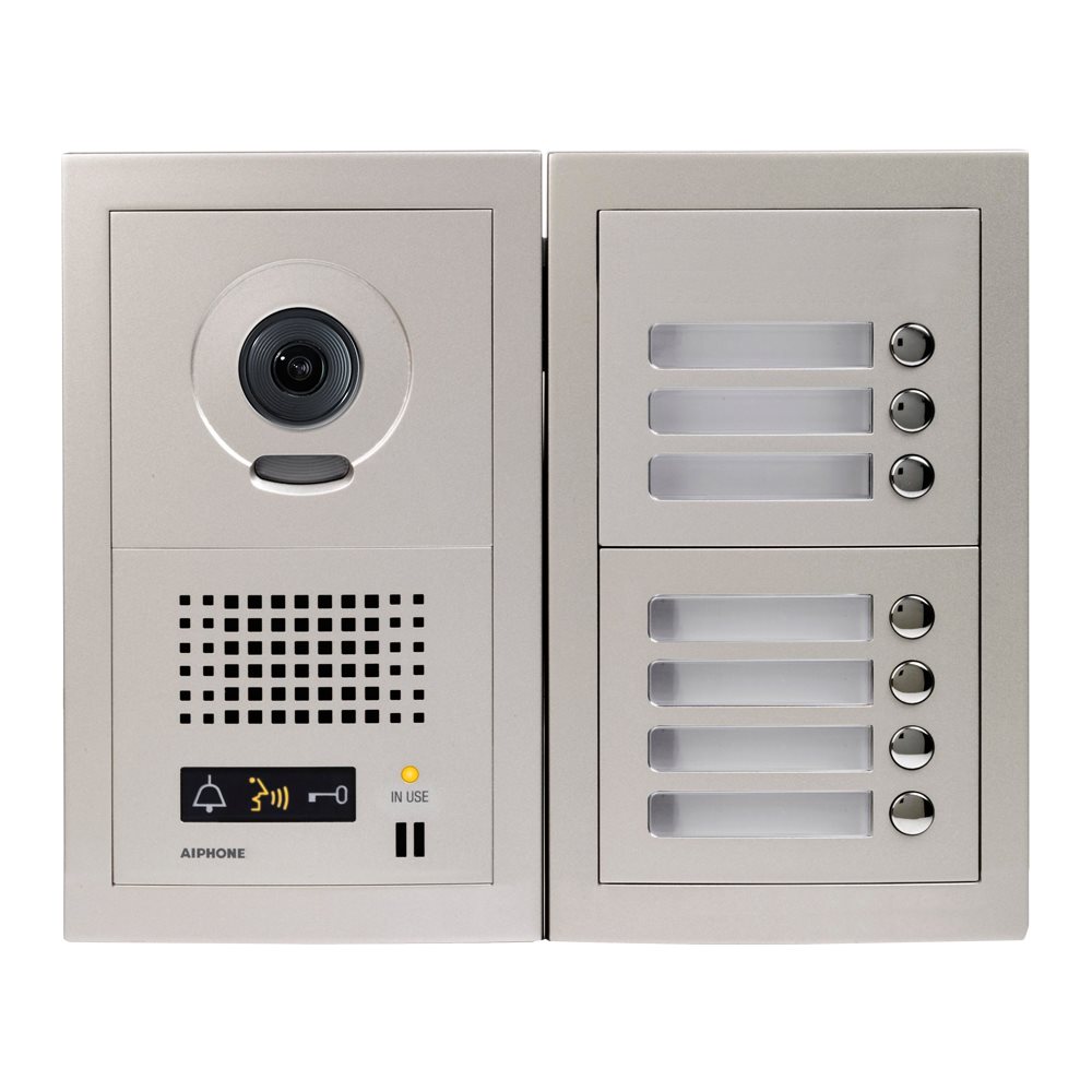 Aiphone GTV7: Samengestelde GT video-deurpost met 7 drukknoppen - A01007921