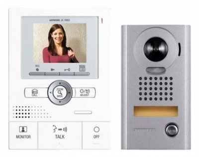 Aiphone JKS1AEDV: KIT VIZOCAM 170° MET OPBOUWDEURPOST + GEHEUGEN - A01007509