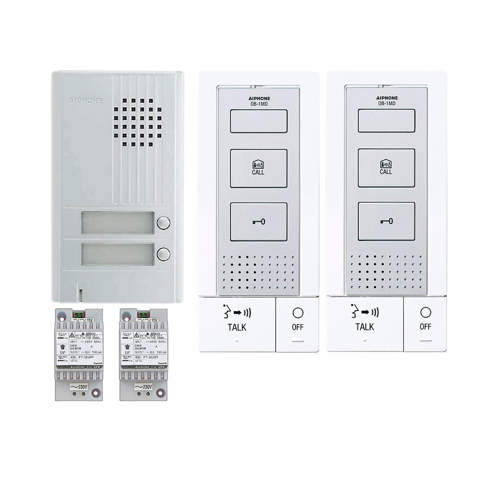 Aiphone KITDB2: HANDENVRIJE PARLOFONIEKIT VOOR 2 APP - A01007606