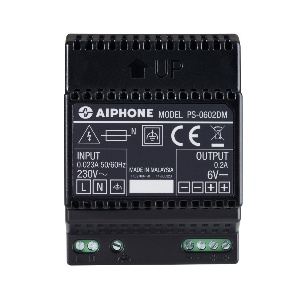 Aiphone PS0602DM: VOEDING 6V DC - 0,2 A - A01009015