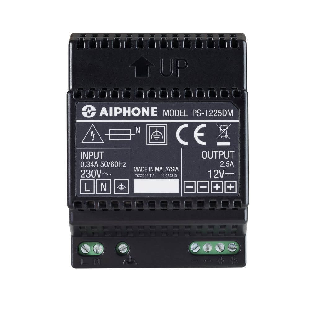 Aiphone PS1225DM: VOEDING 12V DC - 2,5 A - A01009016