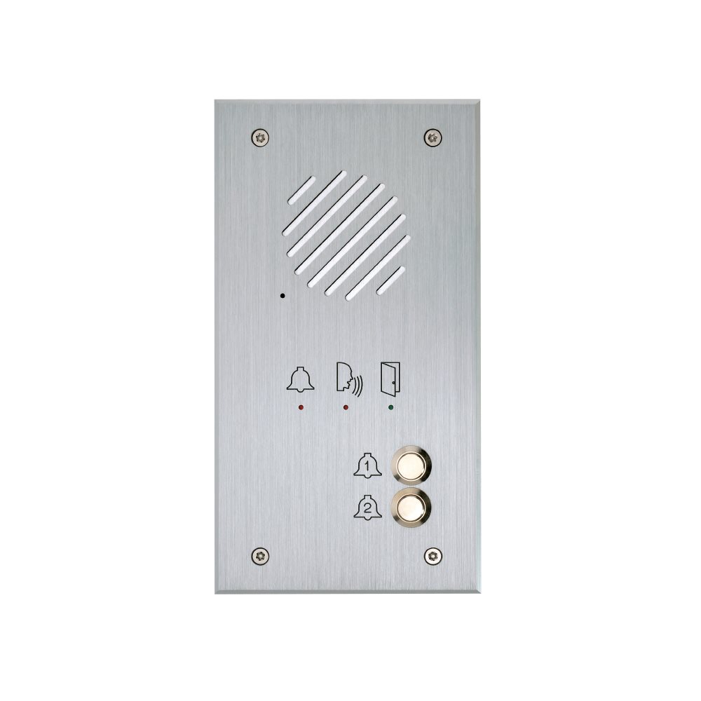 Telefoondeurpost met 2 drukknoppen