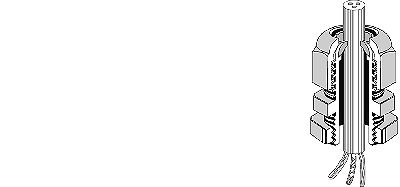 Hensel AKM25: Kabelwartel IP65 T2 650° M25 - Image 2