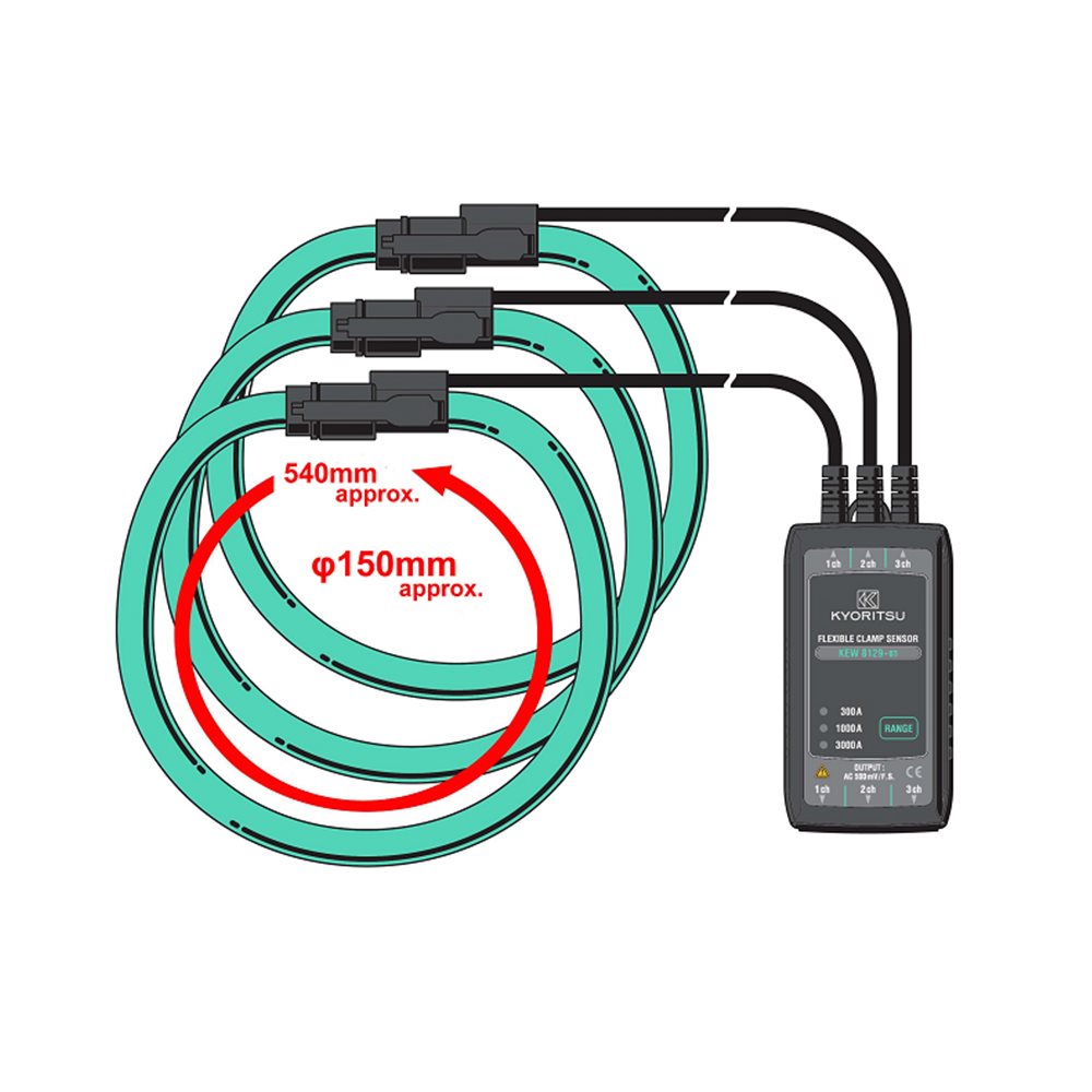 KYORITSU 8129/03: FLEXIBELE STROOMTANGADAPTER 3KAN - A11004300