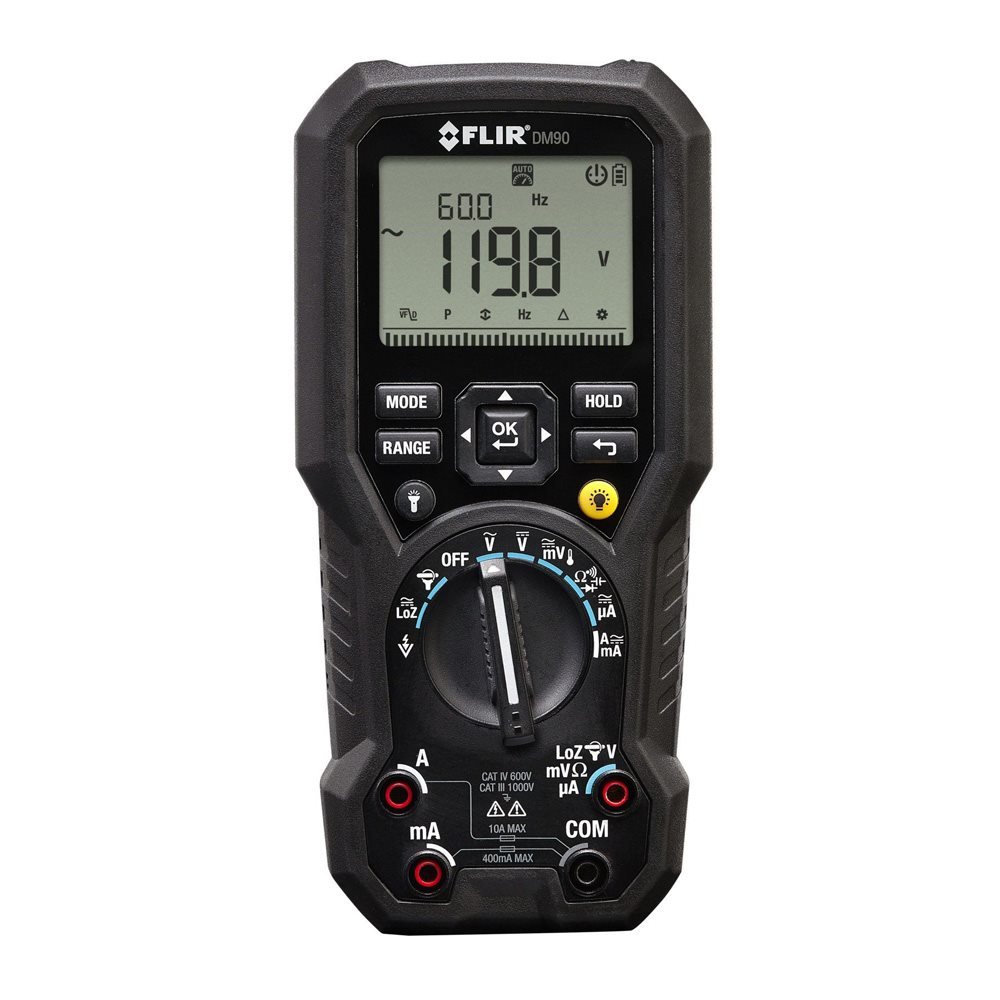 FLIR DM90: DIGITALE TRMS INDUSTRIE MULTIMETER MET T° - A91070074
