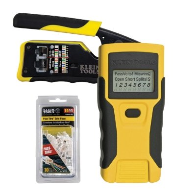 Klein Tools KTVDVKIT01: KIT VOOR MONTAGE EN CONTROLE VAN RJ11/RJ45 BEKABELING - A81000239