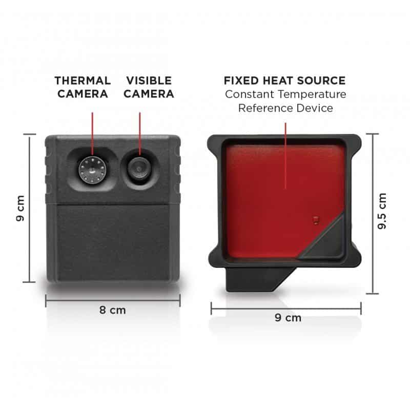 Seek scan YW-AAA: eenvoudig, goedkoop warmtebeeldsysteem, ontworpen om de lichaamstemperatuur te automatiseren met huidtemperatuur als referentie