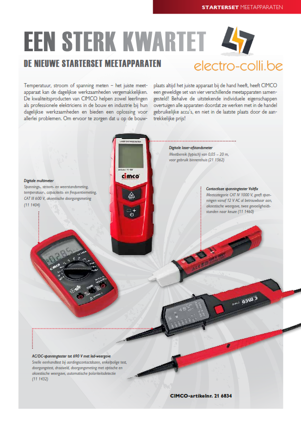 Starterset meetapparaten