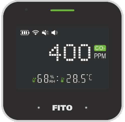 Koolstofdioxide + temp.+ vocht