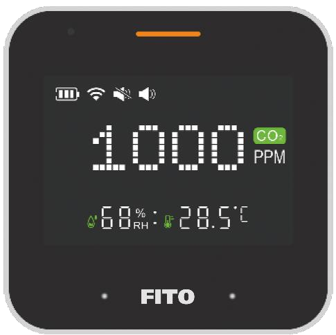 Fito CO2-O2: Luchtkwaliteitsmonitor 5Volt CO2 incl. AC-DC 230 Volt adapter, levensduur ca. 10 jaar - Image 2