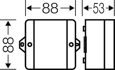 Hensel D9125Z: Aftakdoos, kabelinvoer via metrische uitbreekpoorten, met uitwendige bevestigingslippen - Image 3