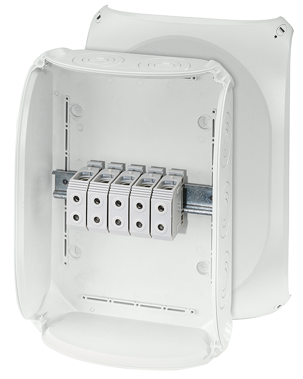 Aftakdoos 16-50 mm² + klem 5P 355x255x122mm