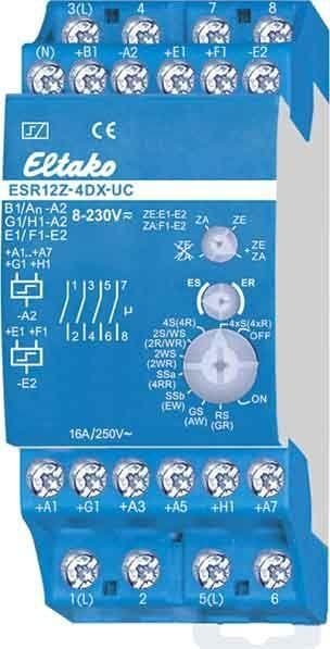 Elktako ESR12Z-4DX-UC: 4 voudige impulsschakelaar-schakelrelais ESR12Z-4DX-UC