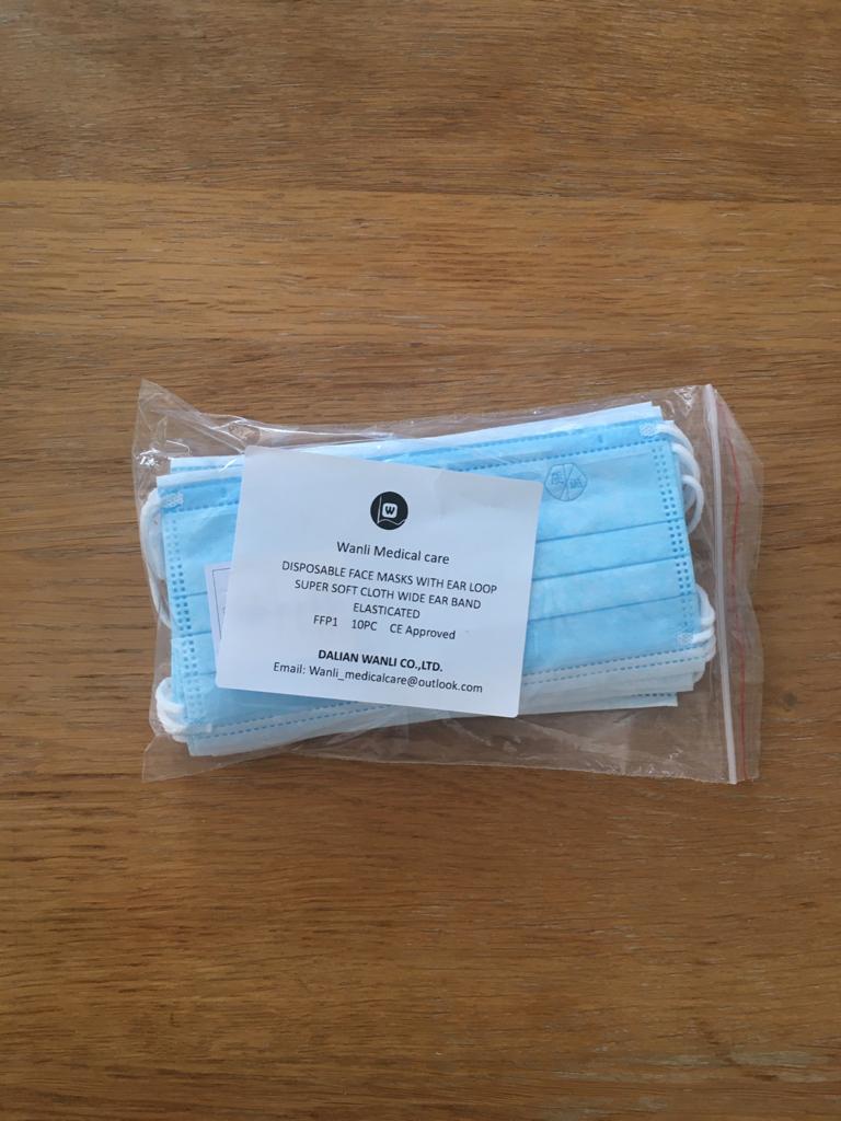 Wanli FFP1 : Mondmasker type FFP1 (10 stuks)