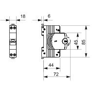 Gewiss 90046: COMPACT MINIATURE CIRCUIT BREAKER - MTC 45 - 2P CHARACTERISTIC C 10A - 1MODULE - Image 2