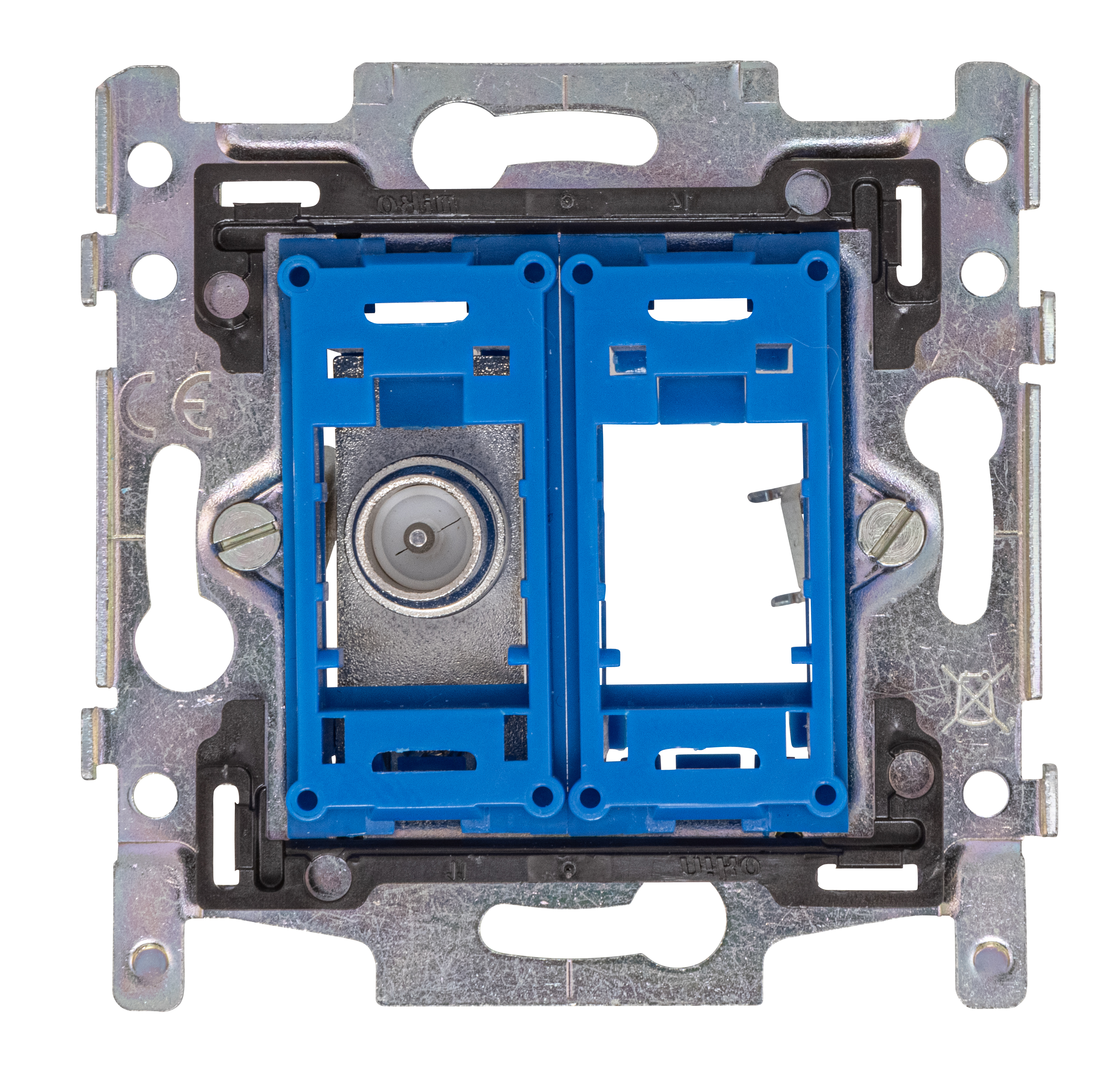 Hirschmann 695020773: EDB02 C, 695020773 Modulaire coax wandcontactdoos BE
