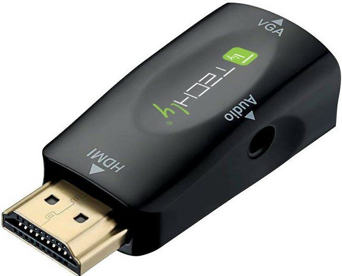 TECHLY IDATA HDMI-VGA2MABT: HDMI to VGA Adapter with Audio