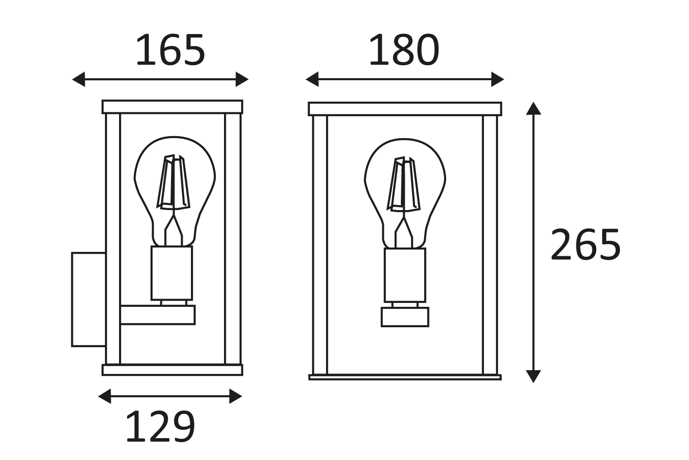 Indigo OU25324: Wandarmatuur voor buitenverlichting - KADRO E27 MAX8W ECO/LED IP44 ANTRACIET - Image 2