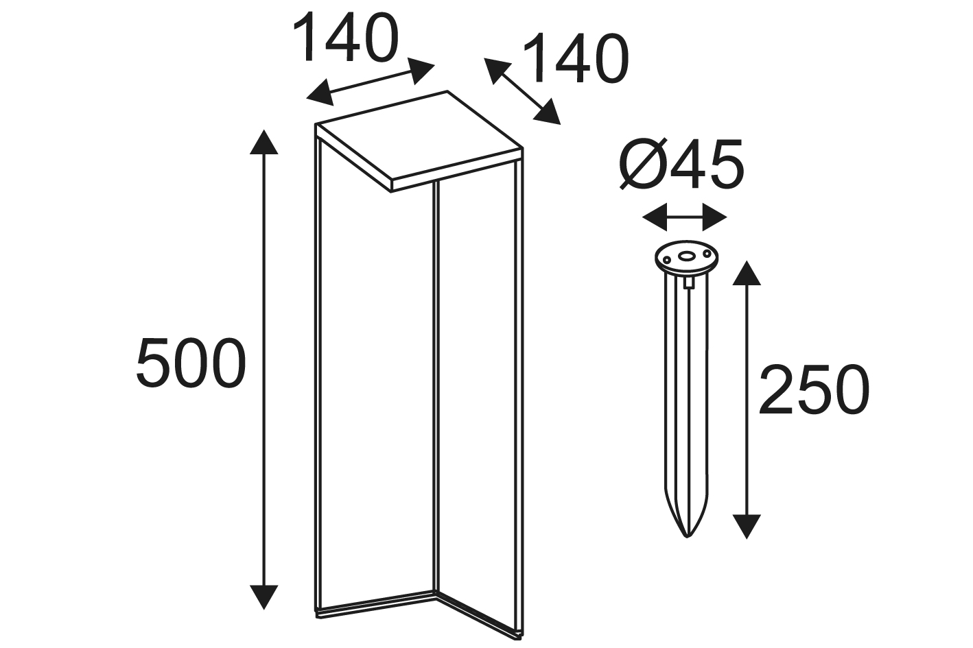 Indigo OU349NW24: Tuinpaaltje op zonne-energie en oplaadbaar - KALKI 2W 600Lm 4000K 75° IP54 Antracite - Image 2