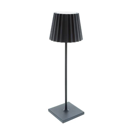 Indigo OU355WW24: Snoerloze tafellamp geschikt voor buiten - MINI SHADE 2W 470Lm 3000K IP54 Antracite