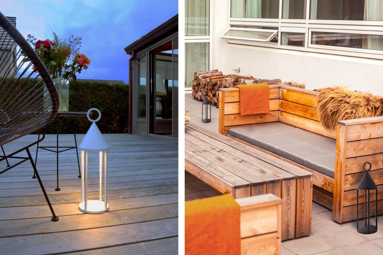 Indigo OU399WW24: Snoerloos mobiel verlichtingsarmatuur - LIKI 2W 580Lm 3000K IP54 Antracite - Image 2