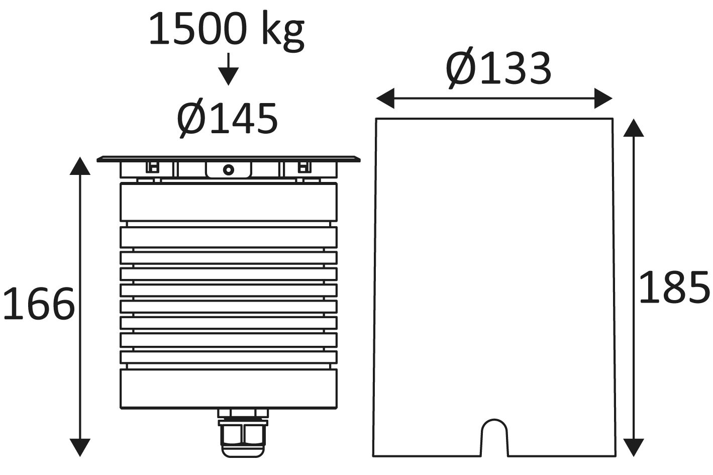 Indigo OU411WW16: Ronde grondspot - BIG APA RD-230 20W 1860Lm 3000K 60° IP67 - Image 2