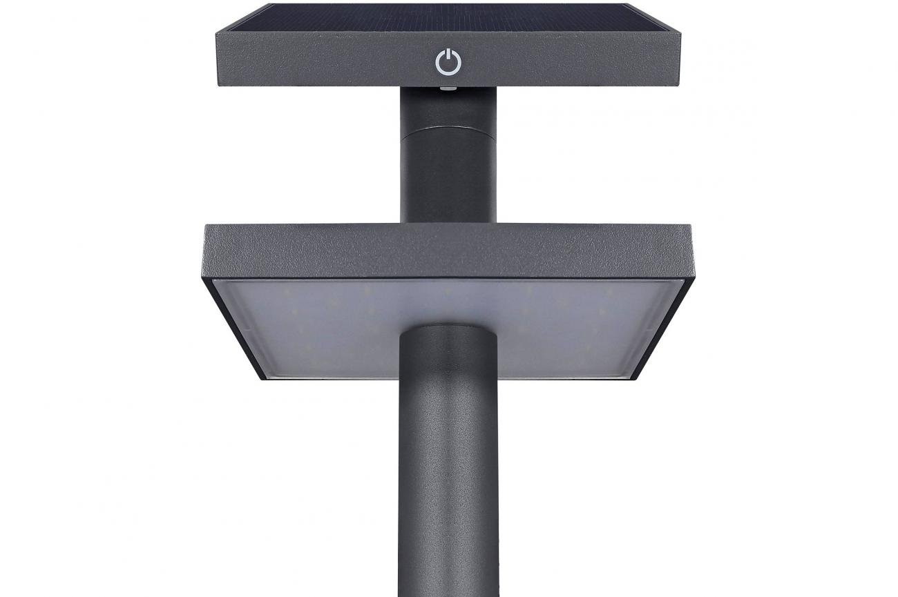 Indigo OU418NW24: Vierkante verlichtingsarmatuur met zonnecellen en oplaadbare batterij - ADES 1,3W 400Lm 4000K 90° IP54 ANTRACIET - Image 4
