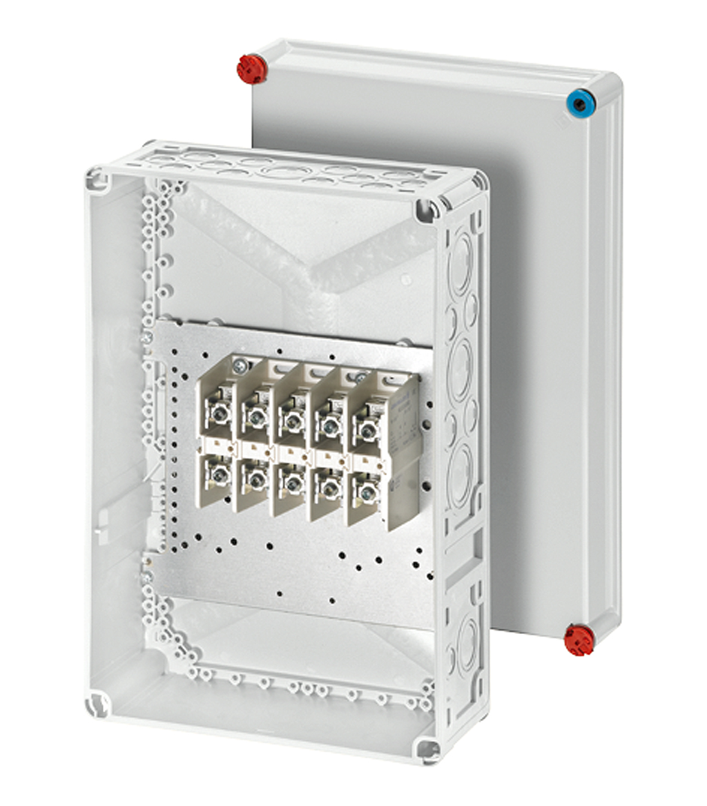 aftakdoos 16-150 mm² met klem IP65 300x450mm